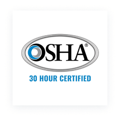 OSHA 30hr Safety Certified Logo